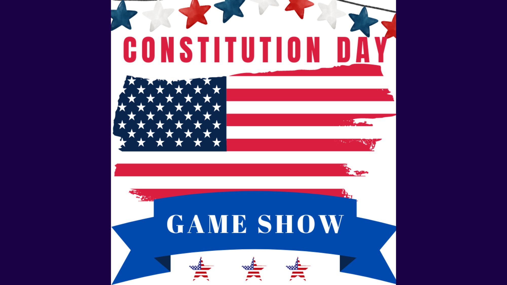 Popular Fall Event Programs constitution day game show