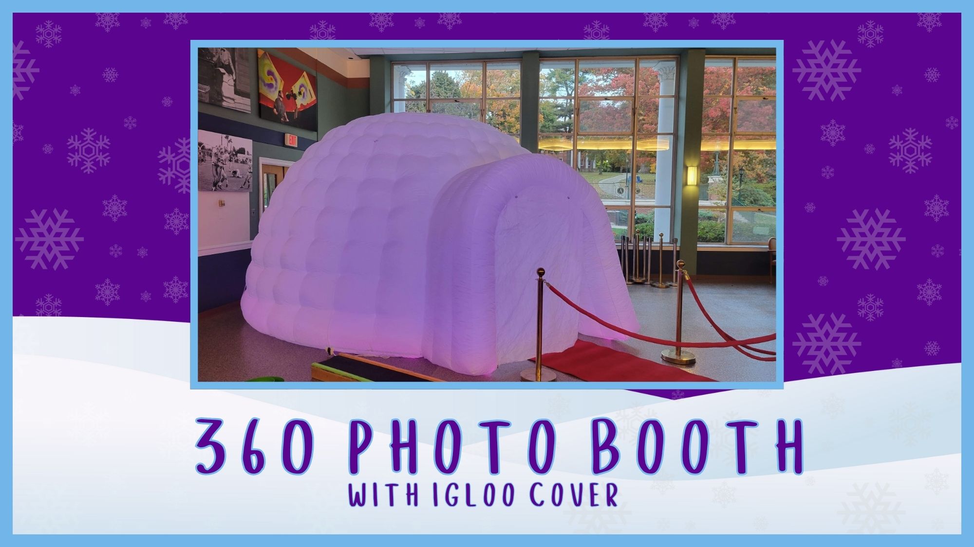 Ultimate Winter Wonderland Package Experience the Magic of the Season 360 Photo Booth with Igloo Cover