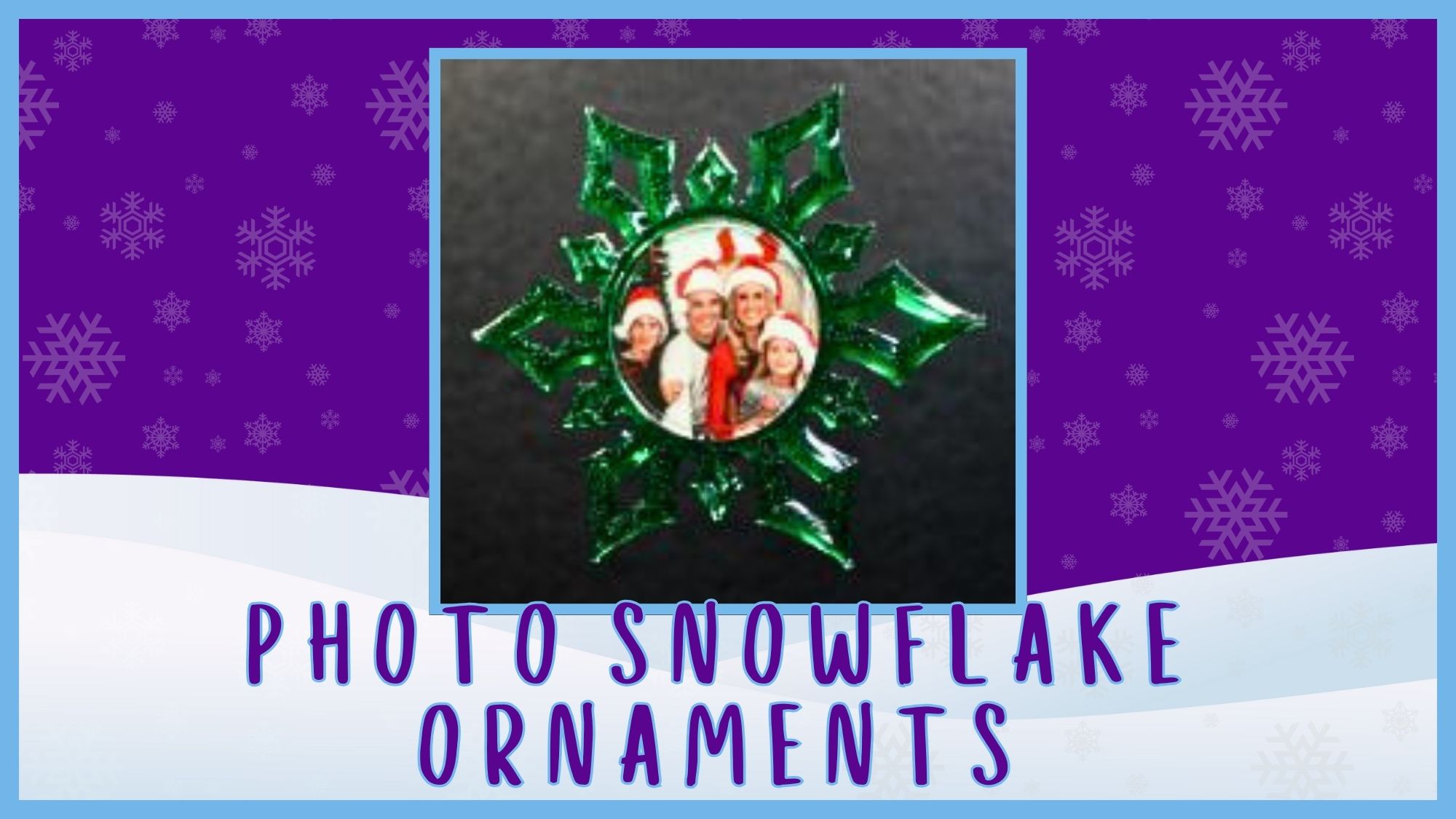 Ultimate Winter Wonderland Package: Experience the Magic of the Season Photo Snowflake Ornaments