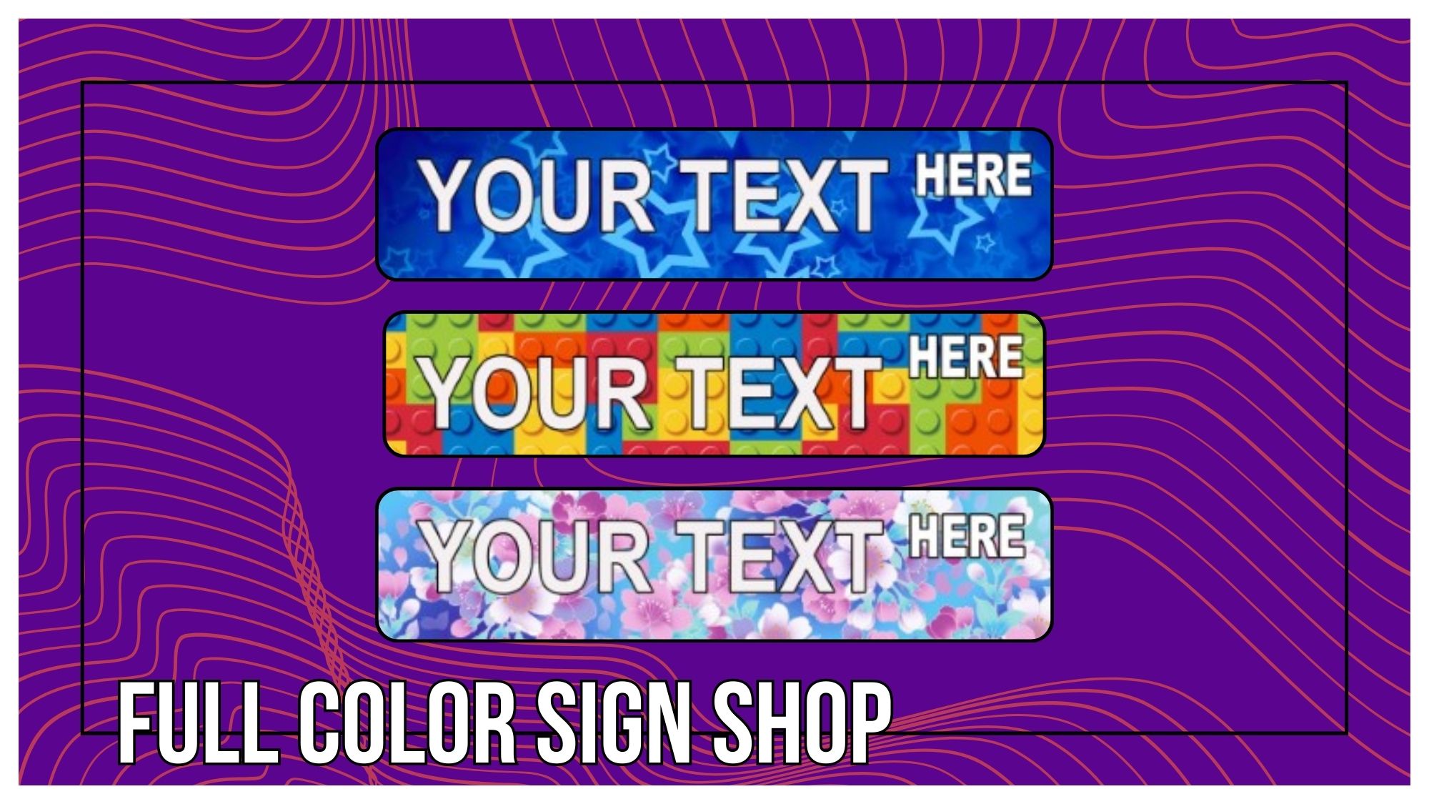 custom event ideas full color sign shop